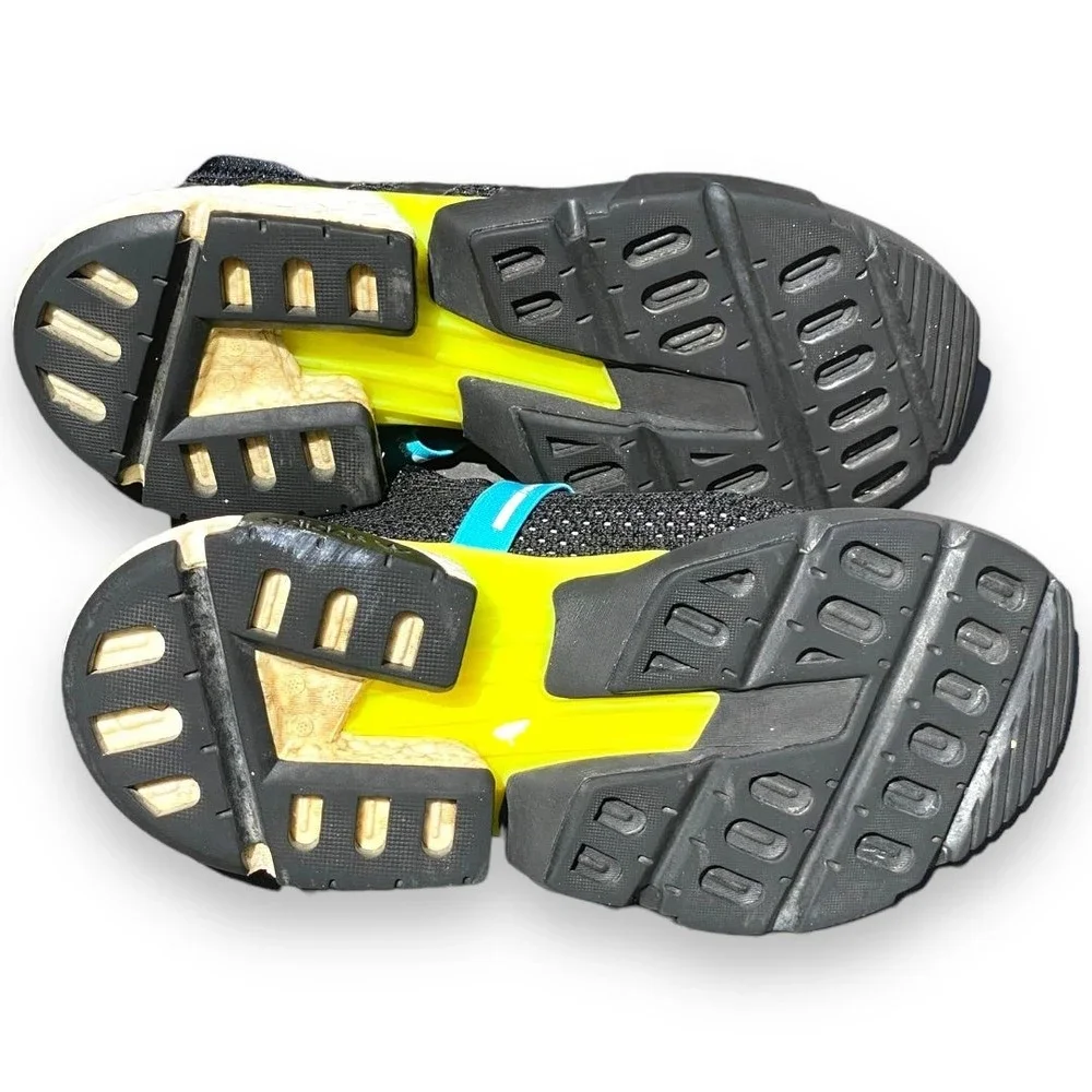 Adidas Mens Shoes Size 7 Sneakers Pod-S3.1 Black White Blue Neon AQ1059 - Picture 6 of 7